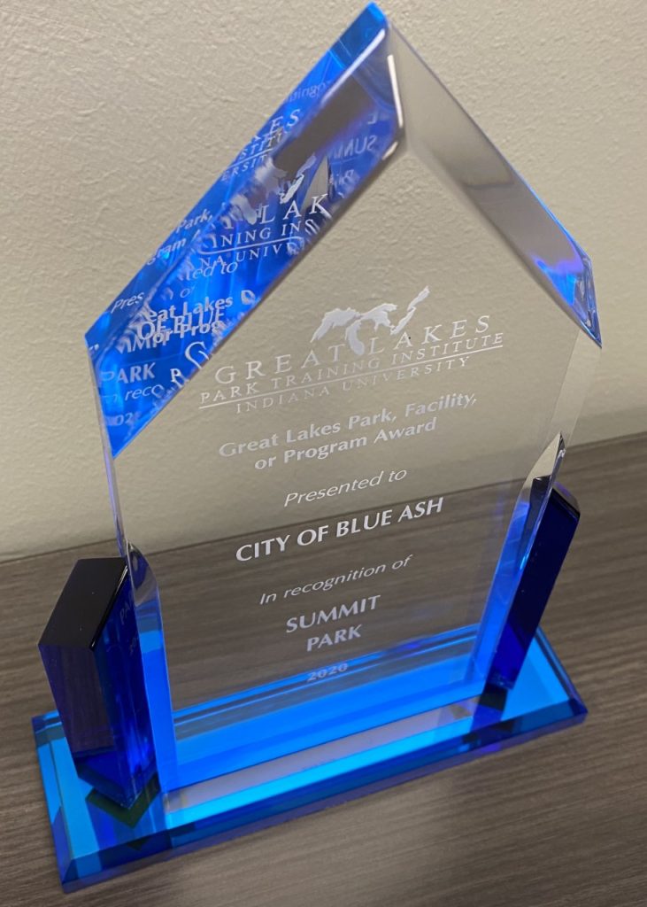 2020 Great Lakes Park, Facility, or Program Award, presented to City of Blue Ash